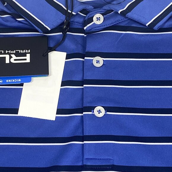 NWT Polo Ralph Lauren RLX Golf Performance Stretch Shirt - Striped - Picture 4 of 9